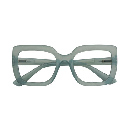 Aria Green Anti Blue Light Reading Glasses by Captivated Eyewear