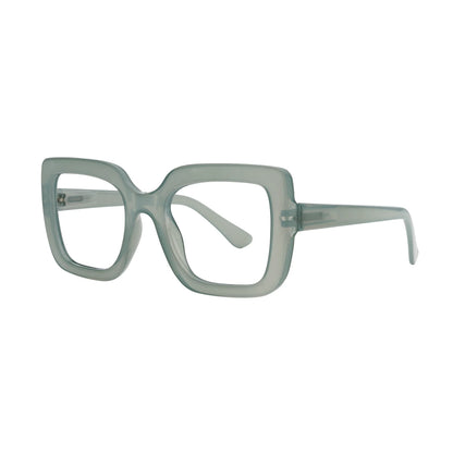 Aria Green Anti Blue Light Reading Glasses by Captivated Eyewear