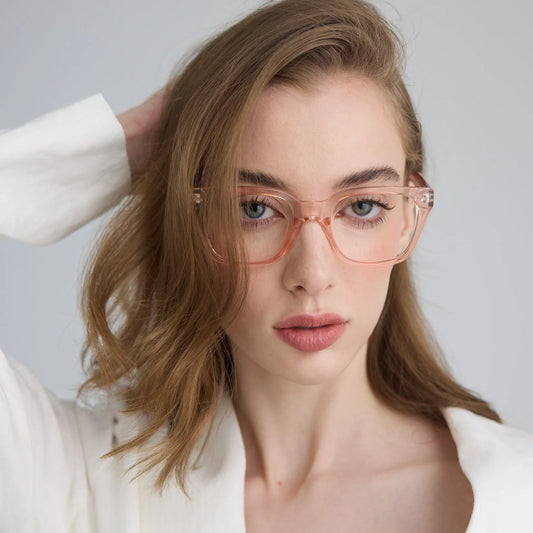 Kai Pink Anti Blue Light Reading Glasses by Captivated Eyewear