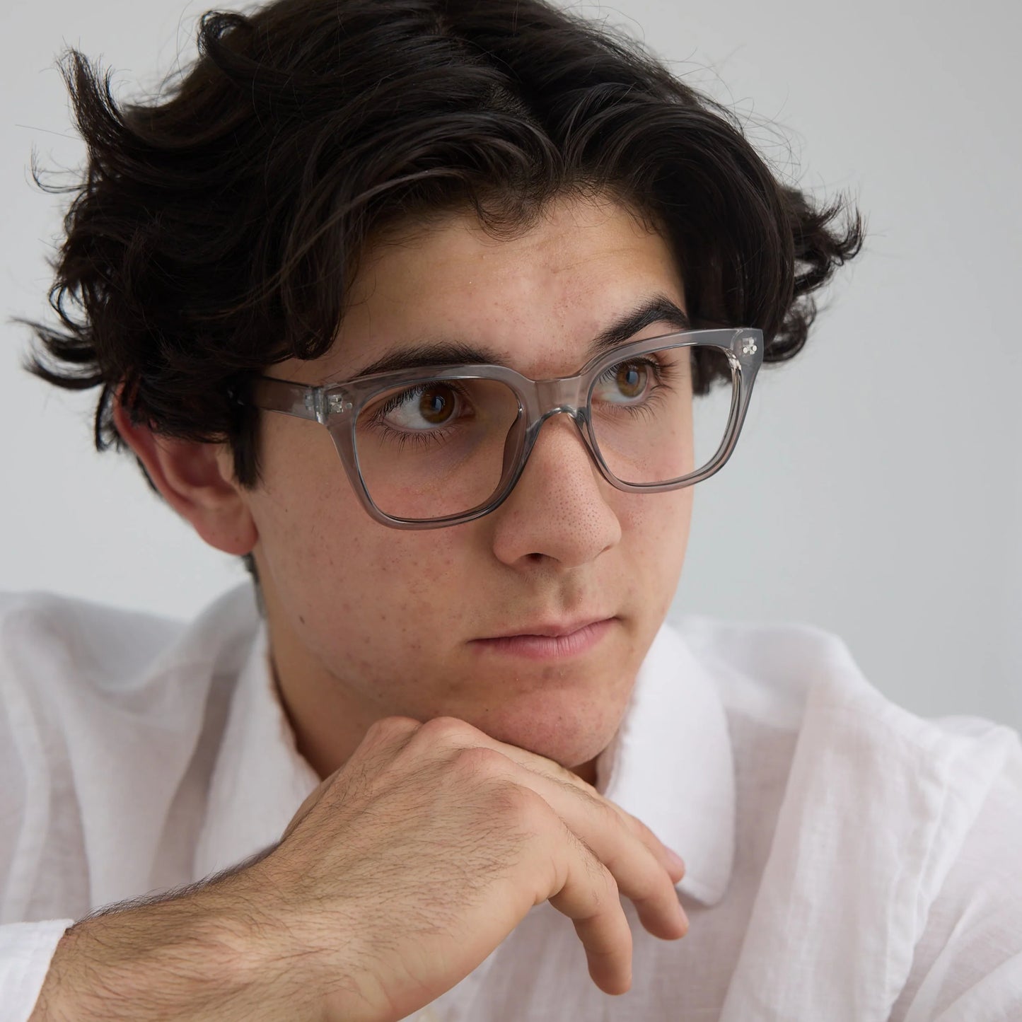 Kai Grey Anti Blue Light Reading Glasses by Captivated Eyewear
