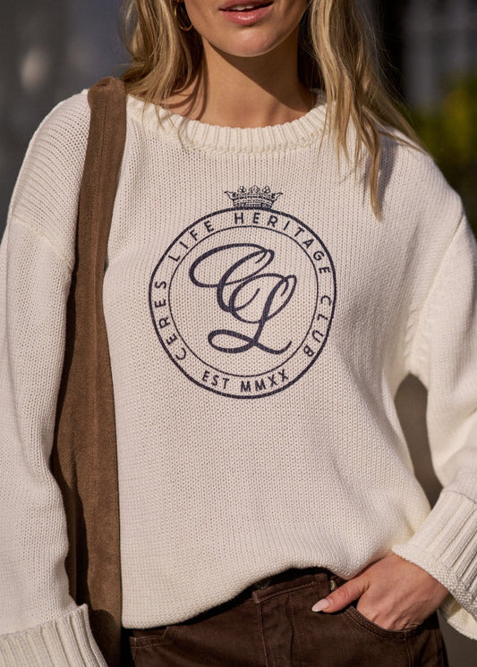 Hayden Oversized Knitted Crew by Ceres Life