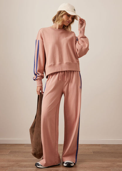 Sasha Sporty Slouchy Crew Pink Clay by Ceres Life