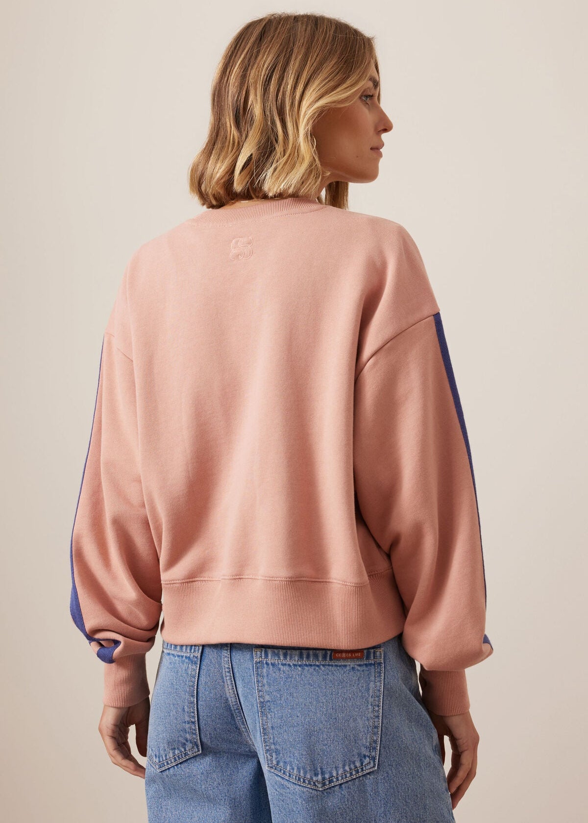 Sasha Sporty Slouchy Crew Pink Clay by Ceres Life