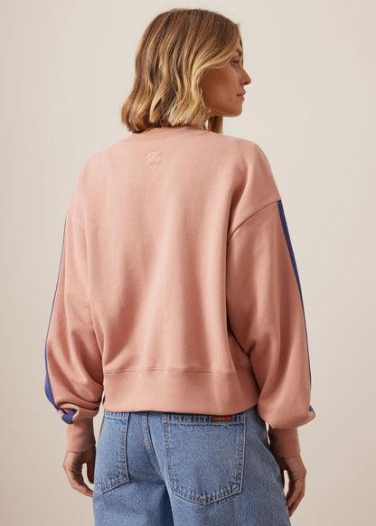 Sasha Sporty Slouchy Crew Pink Clay by Ceres Life