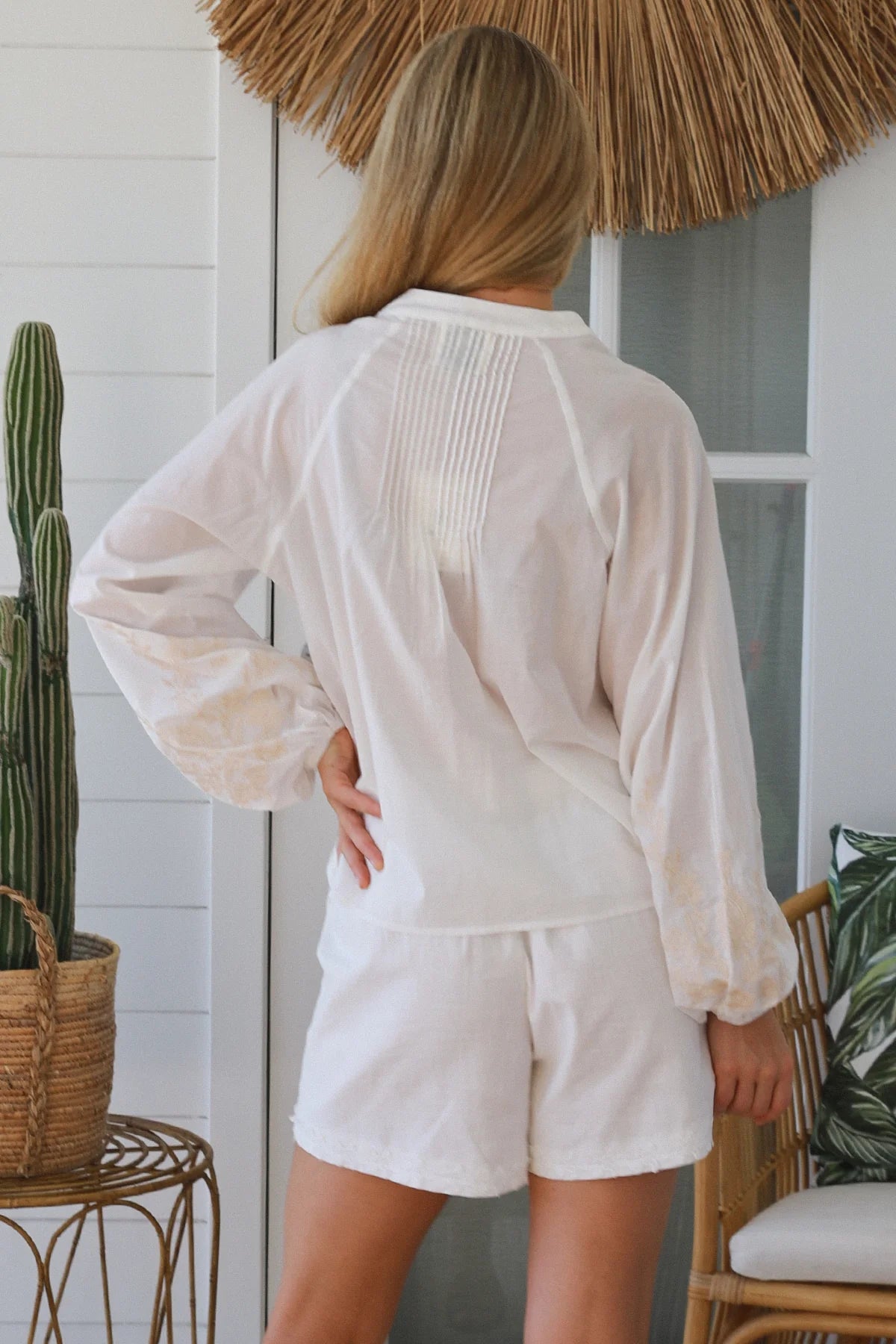 Ella Embroidered Shirt by Salty Palm