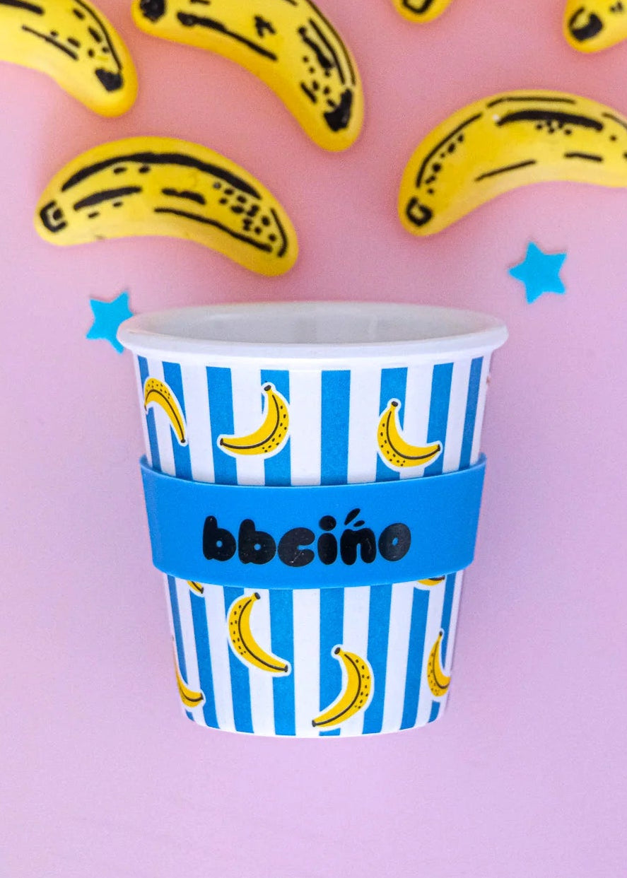 BBcino Reusable Cup: Mini Banana-Rama (120mL)