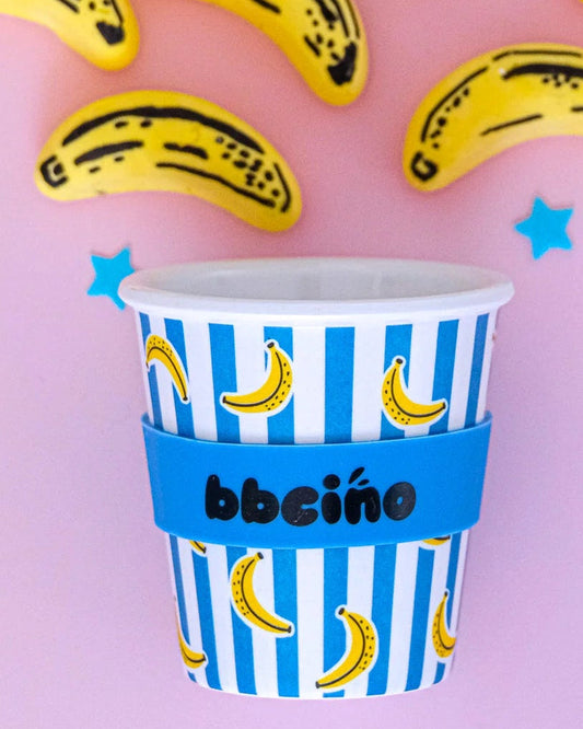 BBcino Reusable Cup: Mini Banana-Rama (120mL)