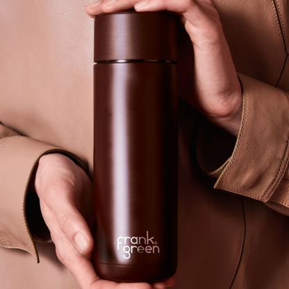 Frank Green Ceramic Reusable Bottle Chocolate 595ML