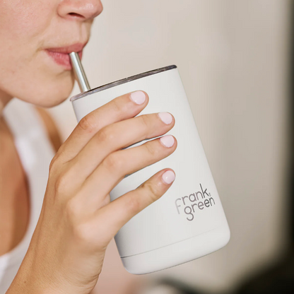 Frank Green Reusable Iced Coffee Cup with Straw Cloud