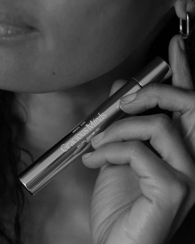 Amber’s Aura Organic Perfume by Gracious Minds warm amber natural fragrance
