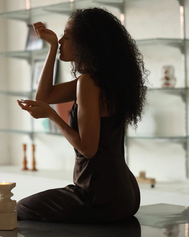 Amber’s Aura perfume by Gracious Minds everyday ritual. Australian clean skincare brand.