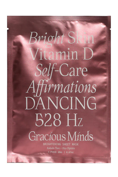 Brightening Sheet Mask | Rice Peptides + Native Kakadu Plum by Gracious Minds