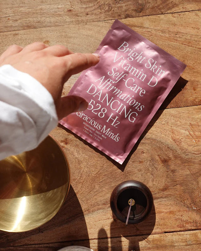 Brightening Sheet Mask | Rice Peptides + Native Kakadu Plum by Gracious Minds