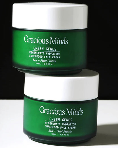 Hydrating botanical face cream for healthy glowing skin by Gracious Minds.