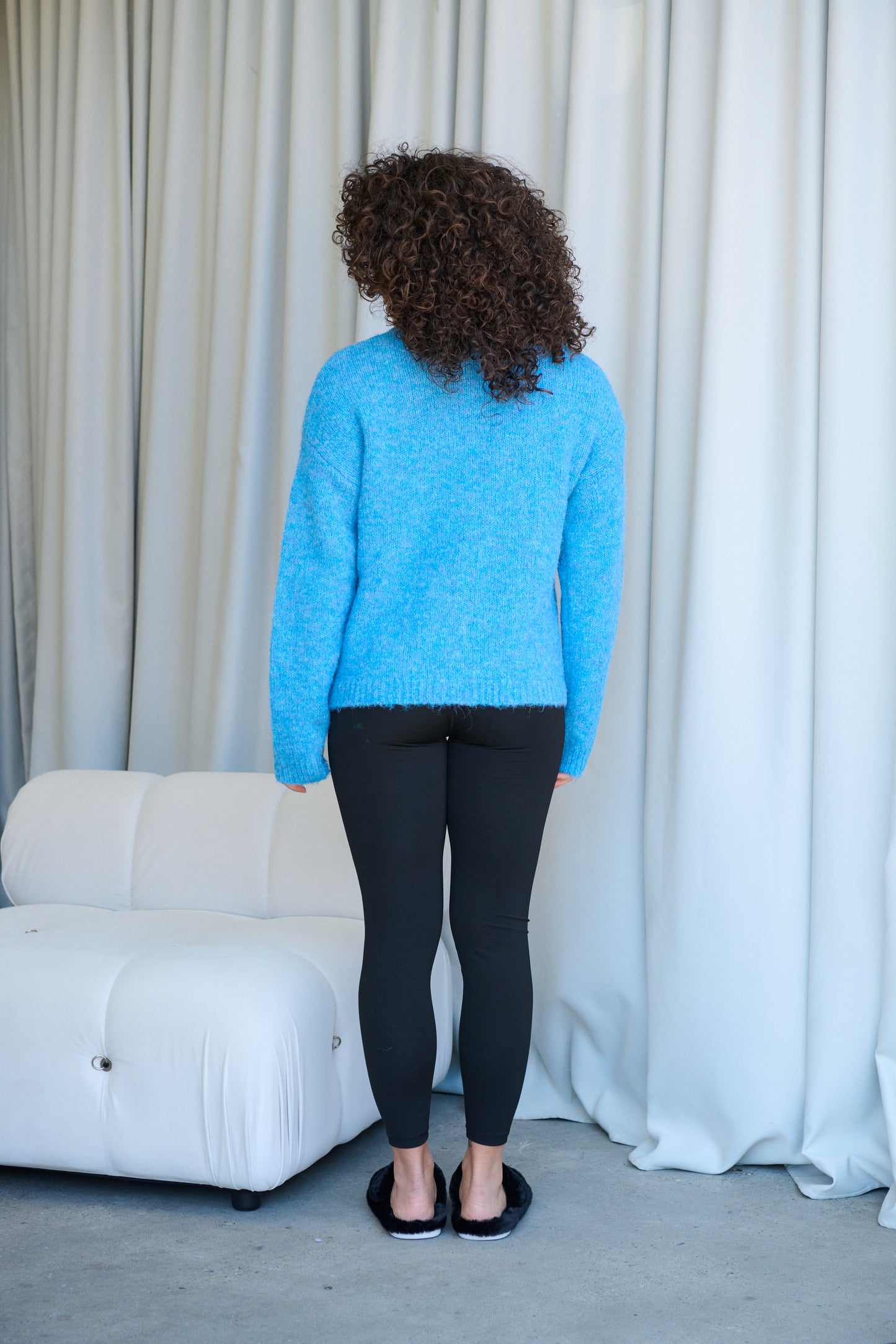 Fluffy Cardigan by Gelatu in Blue
