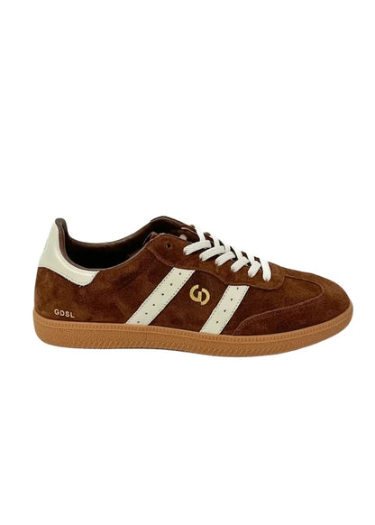 GOODSOLE 2001 Parallel Sneaker Coffee Suede/Ivory Leather
