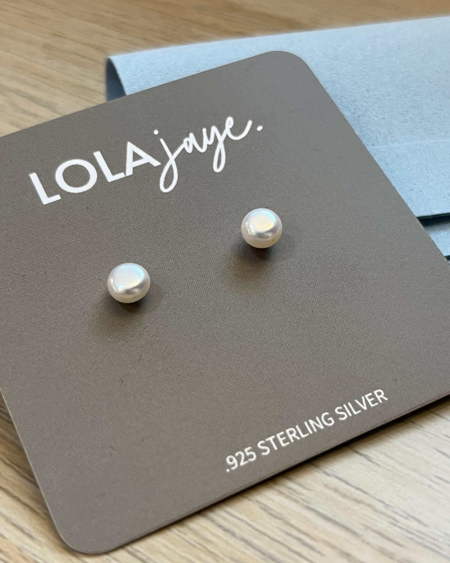 Freshwater Pearl Stud Small Sterling Silver