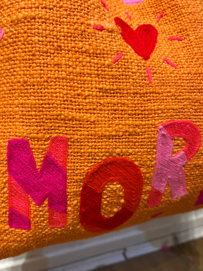 LOVE MORE Embroidered Tote Bag