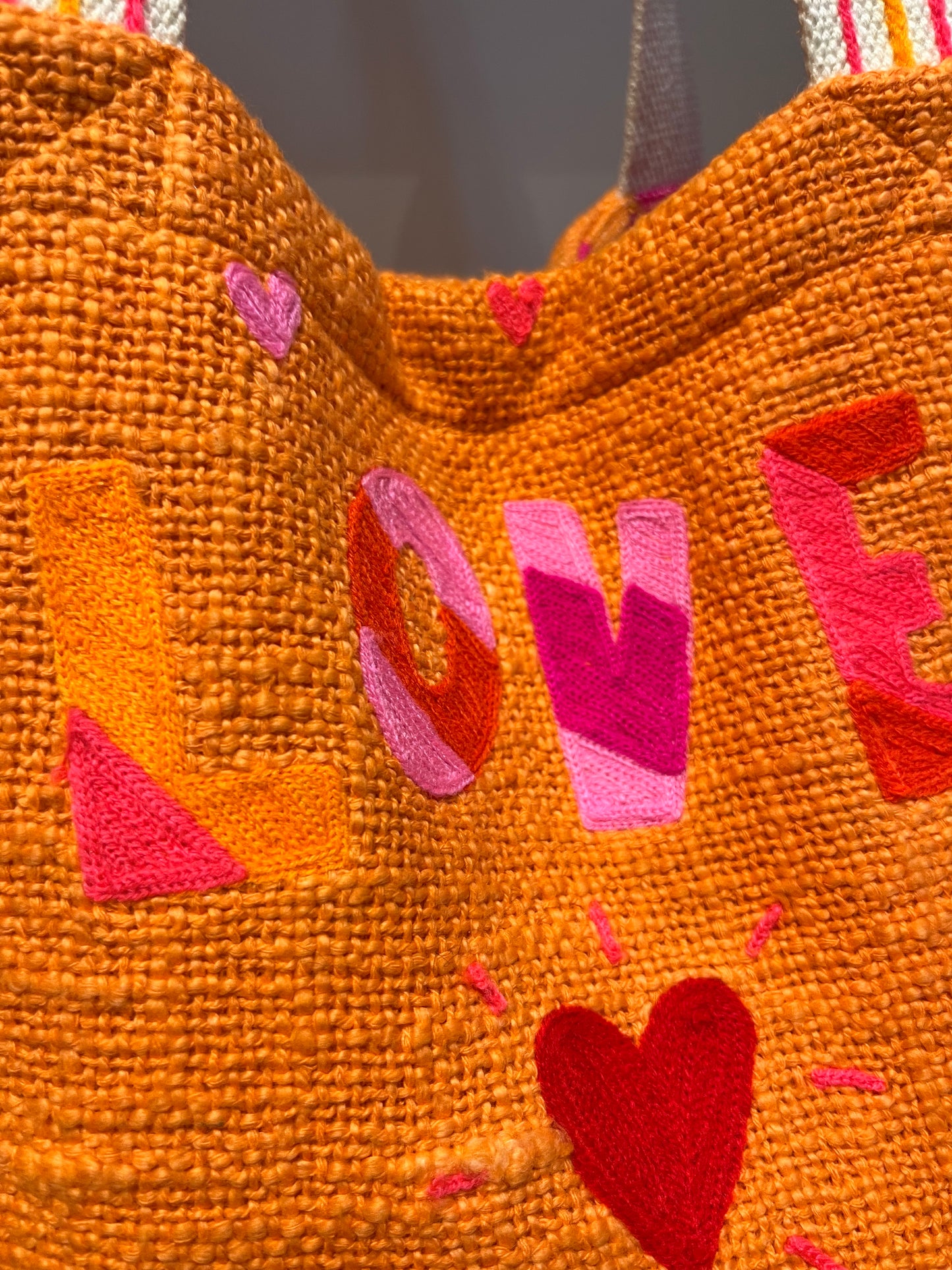 LOVE MORE Embroidered Tote Bag