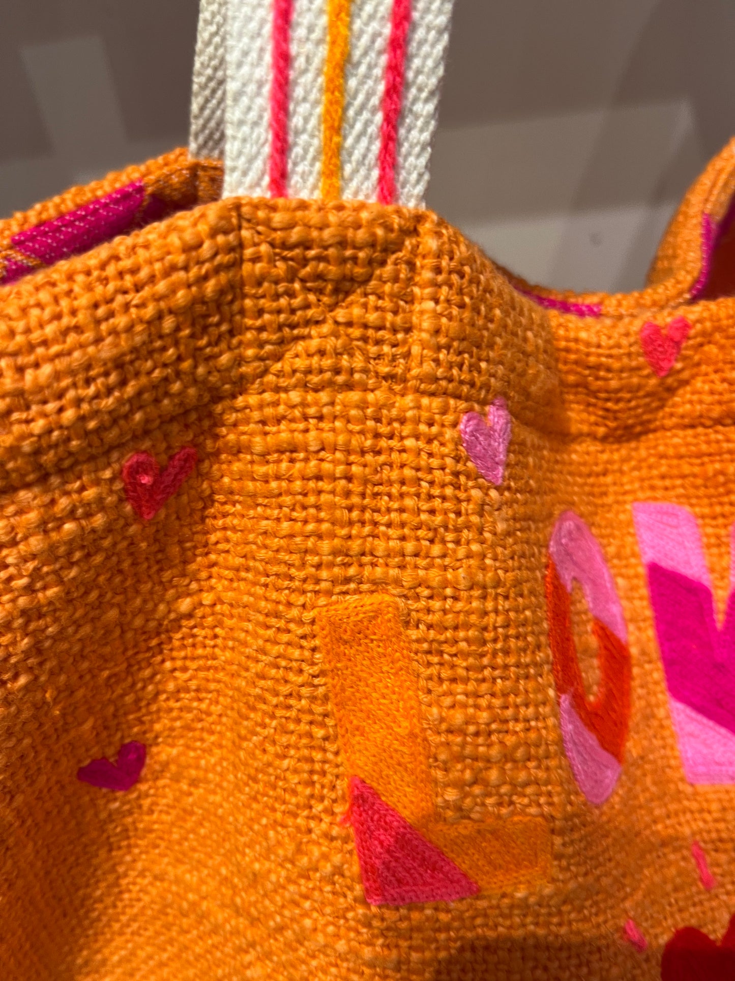 LOVE MORE Embroidered Tote Bag