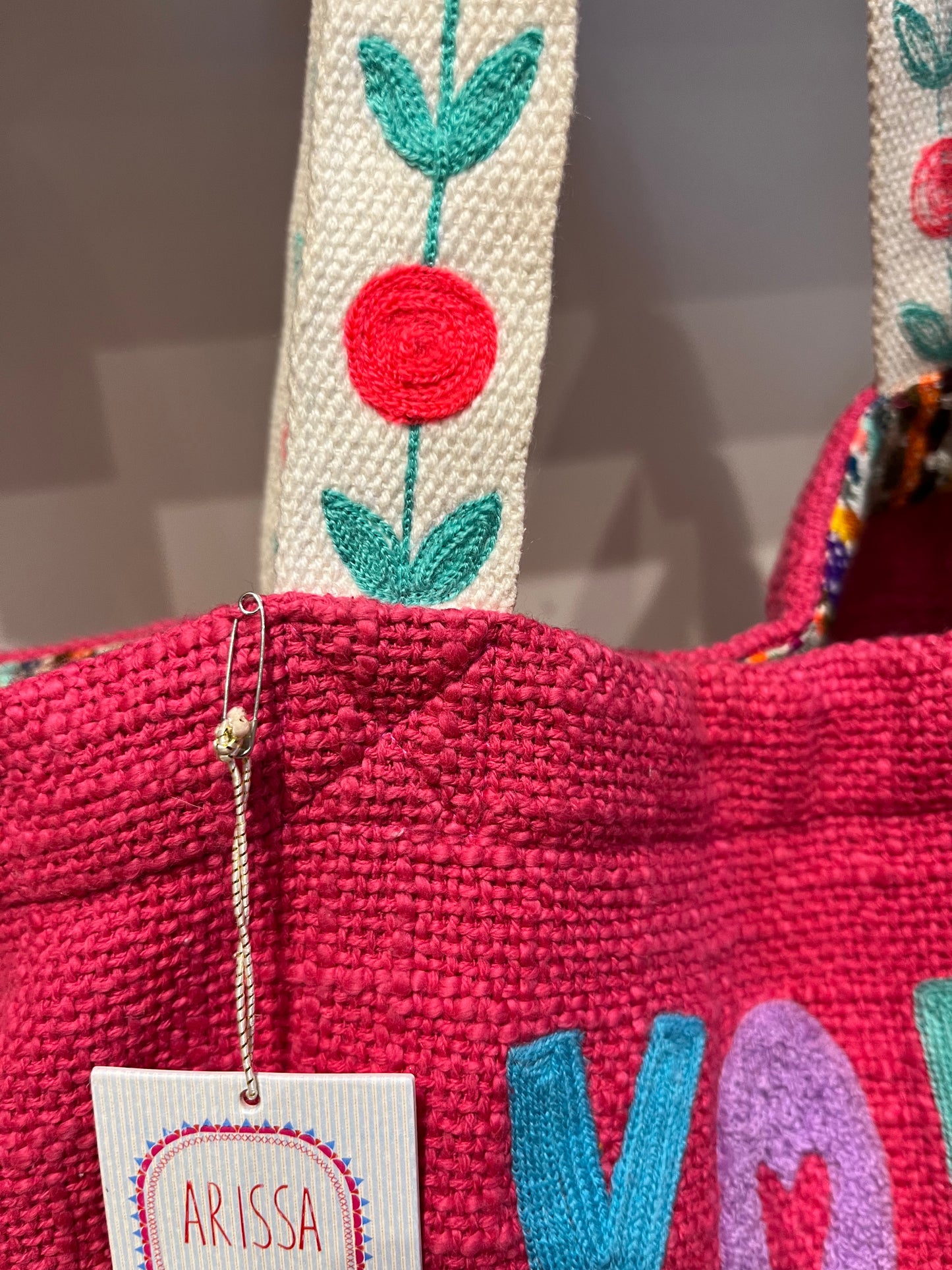 ONE OF A KIND Embroidered Tote Bag