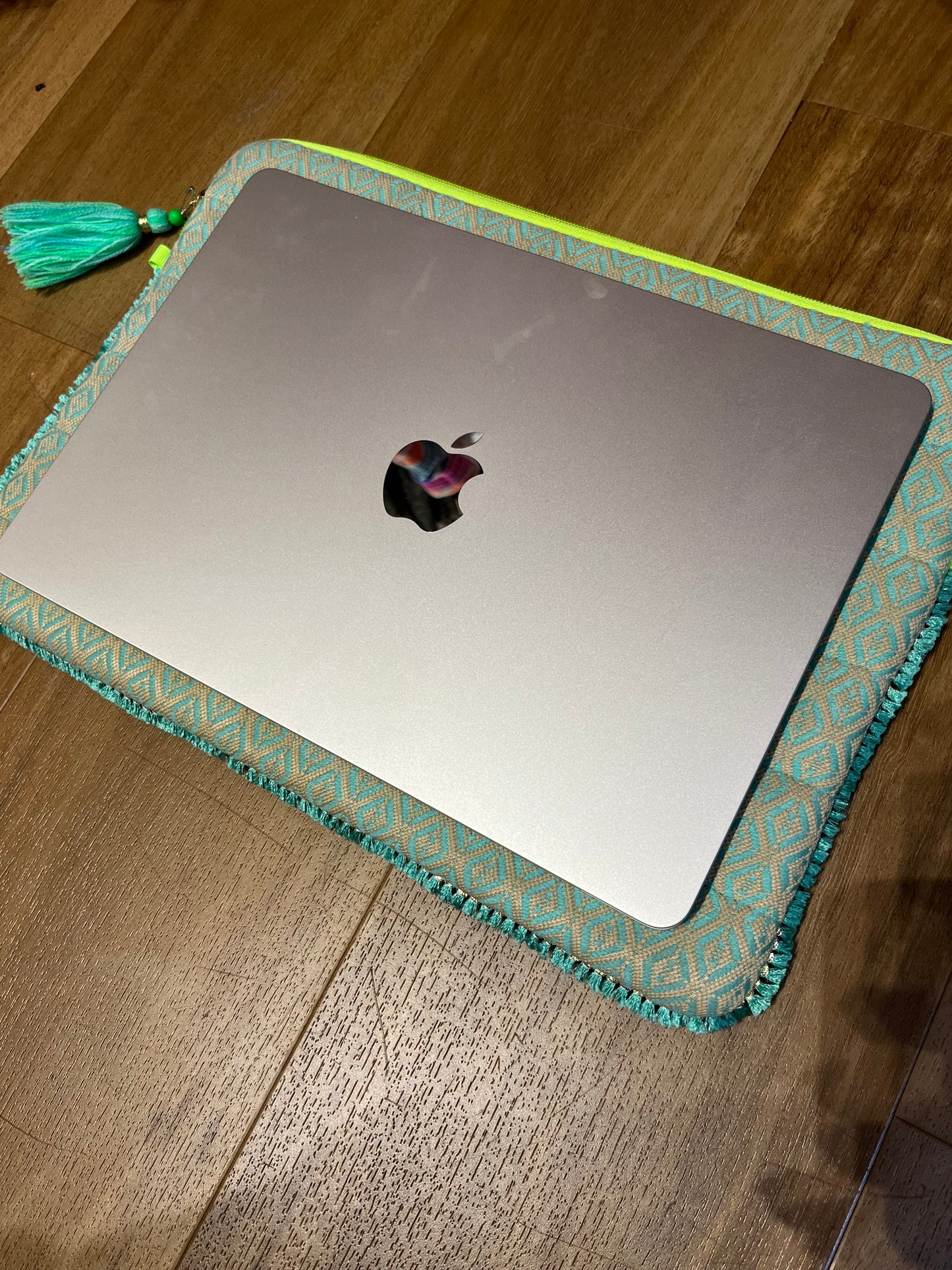 HAPPY Embroidered Laptop Sleeve