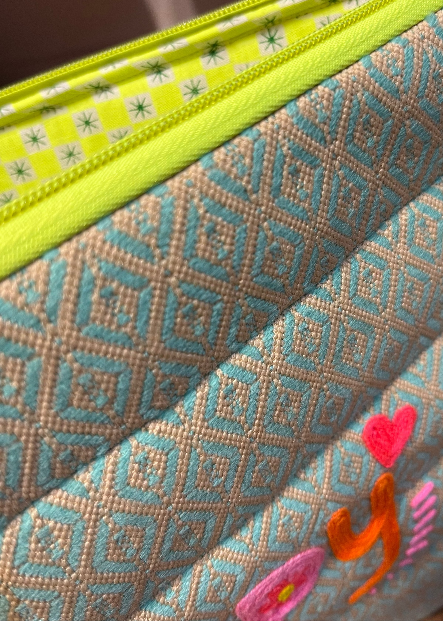HAPPY Embroidered Laptop Sleeve