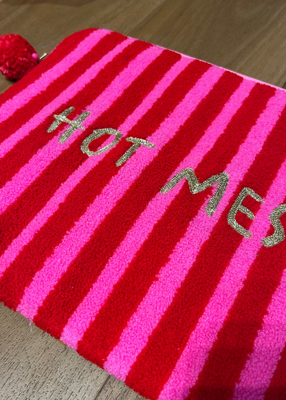 HOT MESS Embroidered Laptop Sleeve