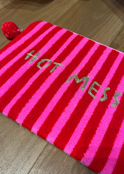 HOT MESS Embroidered Laptop Sleeve