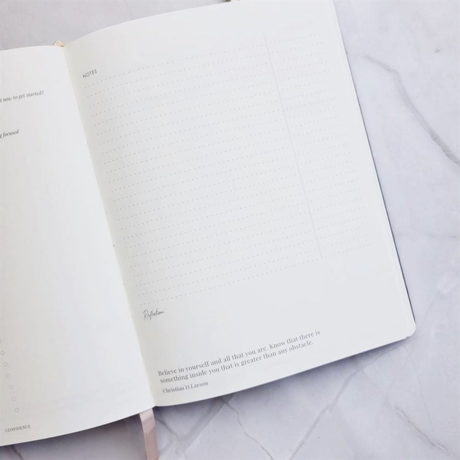 Day Organiser - Make Your Mark 'Set For Success' Daily Planner Journal Taupe