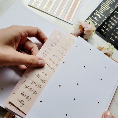 Planner Stickers & Label Set Blossom Gold