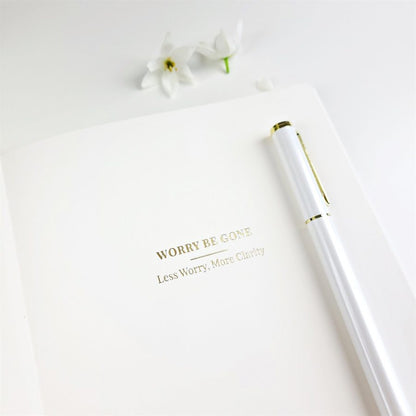 Worry Be Gone - Clarity Journal in Vanilla