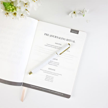 Worry Be Gone - Clarity Journal in Vanilla