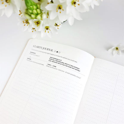 Worry Be Gone - Clarity Journal in Vanilla