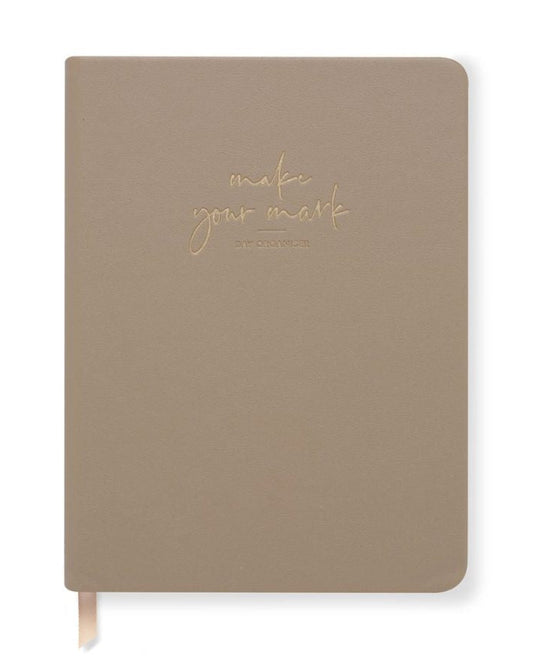 Day Organiser - Make Your Mark 'Set For Success' Daily Planner Journal Taupe