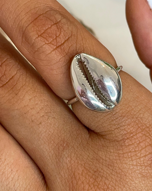 Tasmanian Cowrie Shell Ring Sterling Silver