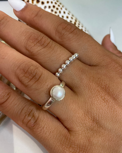 Harper Stacking Ball Band Ring Sterling Silver