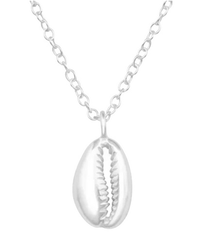 Oasis Cowrie Shell Necklace Sterling Silver