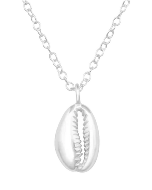 Oasis Cowrie Shell Necklace Sterling Silver