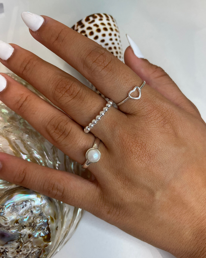 Pixie Petite Heart Ring Sterling Silver