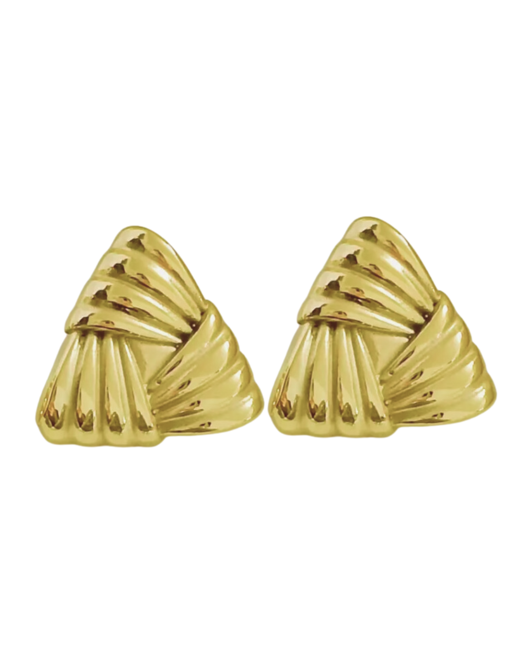 Layla Statement Stud Earrings 18k Gold