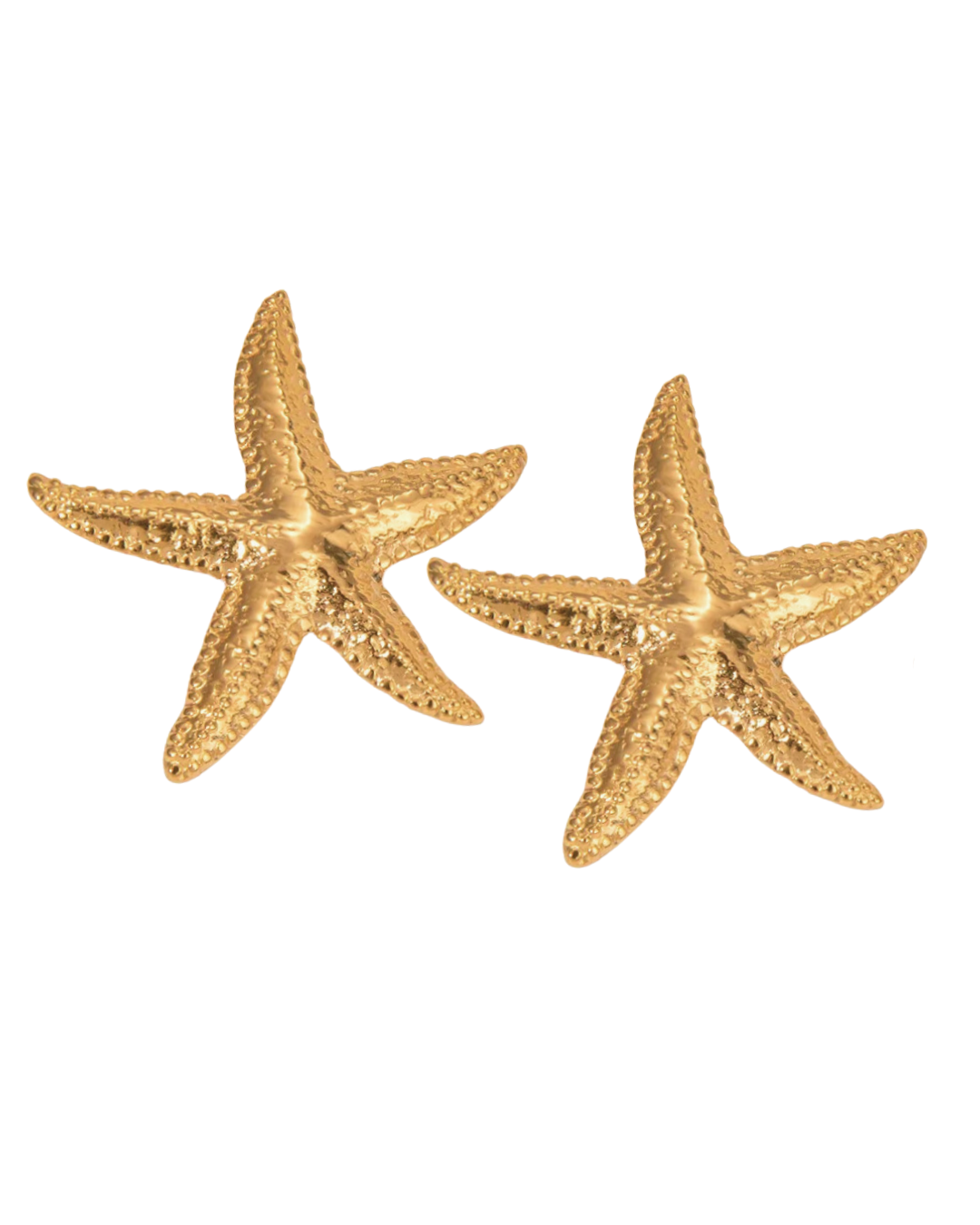 Saylor Starfish Statement Stud Earrings 18k Gold