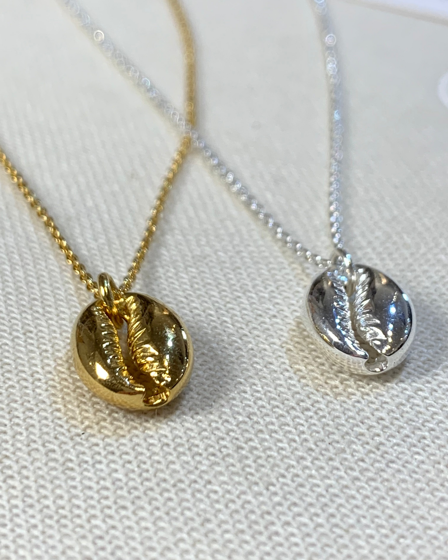 Oasis Cowrie Shell Necklace Sterling Silver