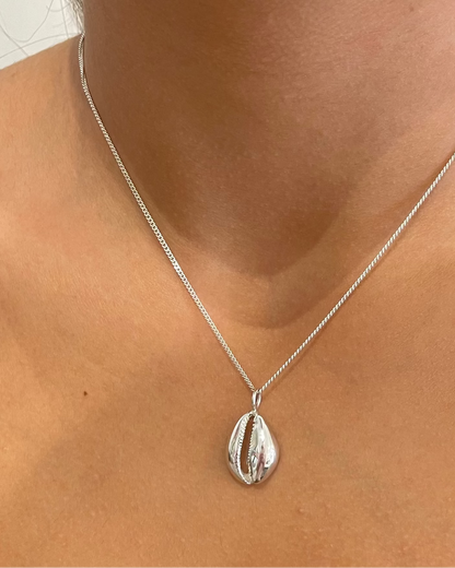 Tasmanian Cowrie Shell Pendant Necklace Sterling Silver