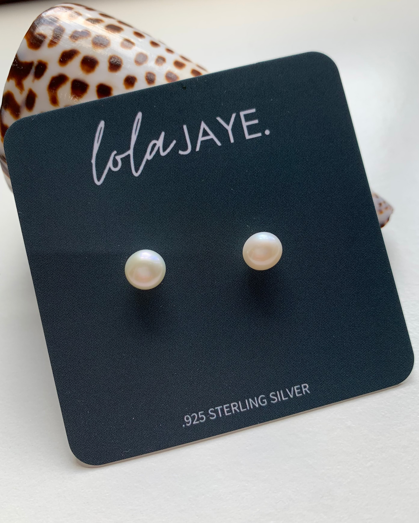 Freshwater Pearl Stud Earrings Small 6mm