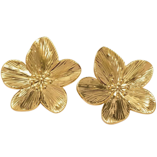 Hibiscus Statement Stud Earrings