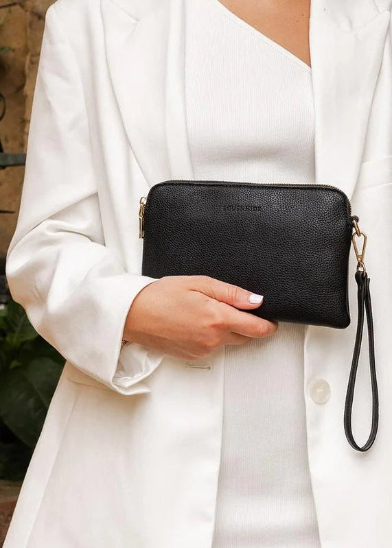Poppy Clutch Purse Black