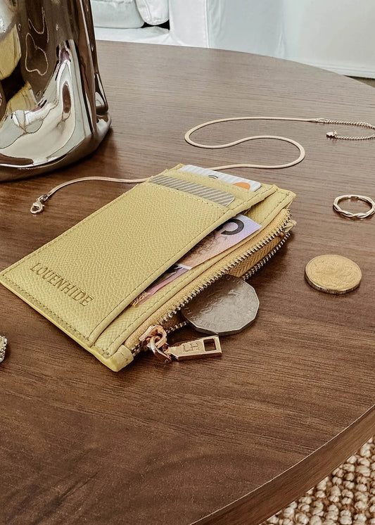 Cara Cardholder in Butter Yellow by Louenhide