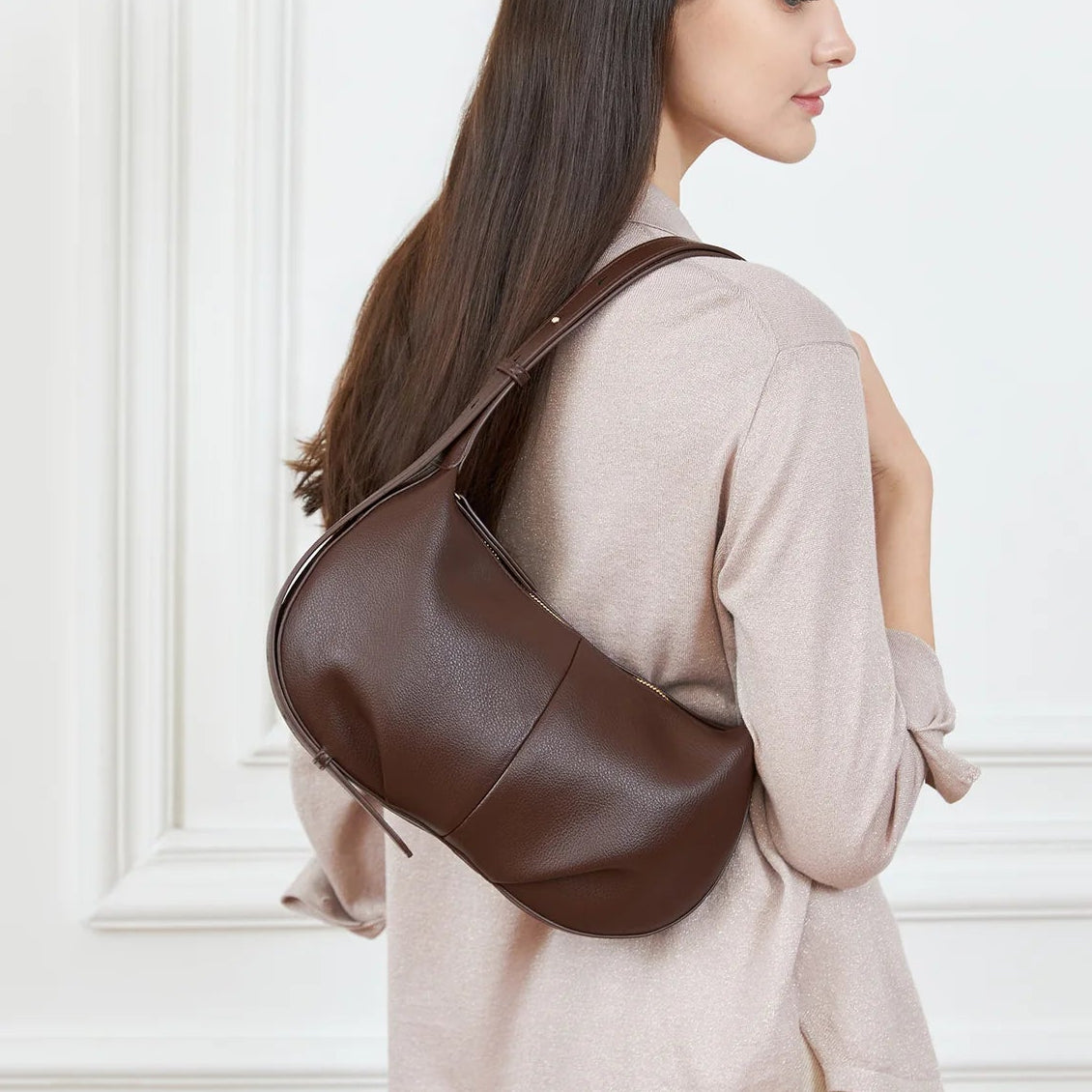 Olivia Shoulder Bag Chocolate