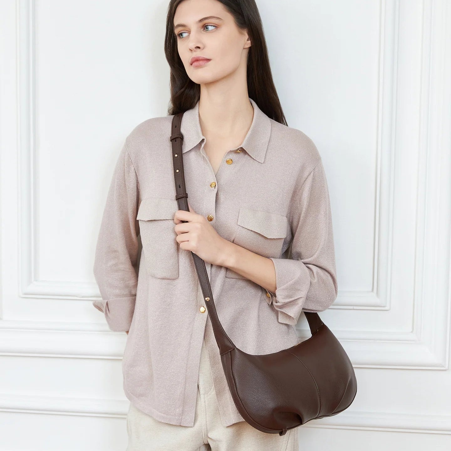 Olivia Shoulder Bag Chocolate